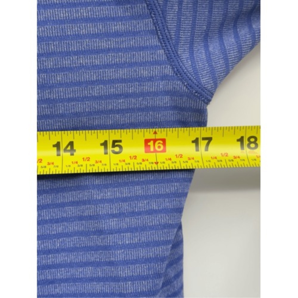 Lululemon‎ Top Swiftly Tech Long Sleeve Women Size 10 Blue Long Sleeve Workout - Picture 12 of 13